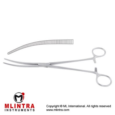 Crafoord Haemostatic Forceps Curved Stainless Steel, 24.5 cm - 9 3/4"